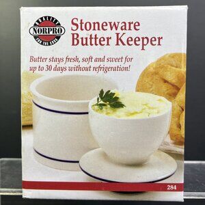 Stoneware Butter Keeper Norpo Stays Fresh Up To 30 Days Without Refrigeration CN